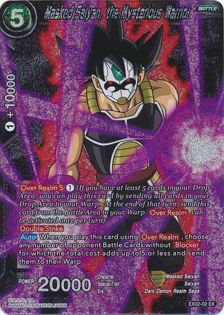 Masked Saiyan, the Mysterious Warrior (Foil) (EX02-02) [Dark Demon's Villains] | Nerdhalla Games