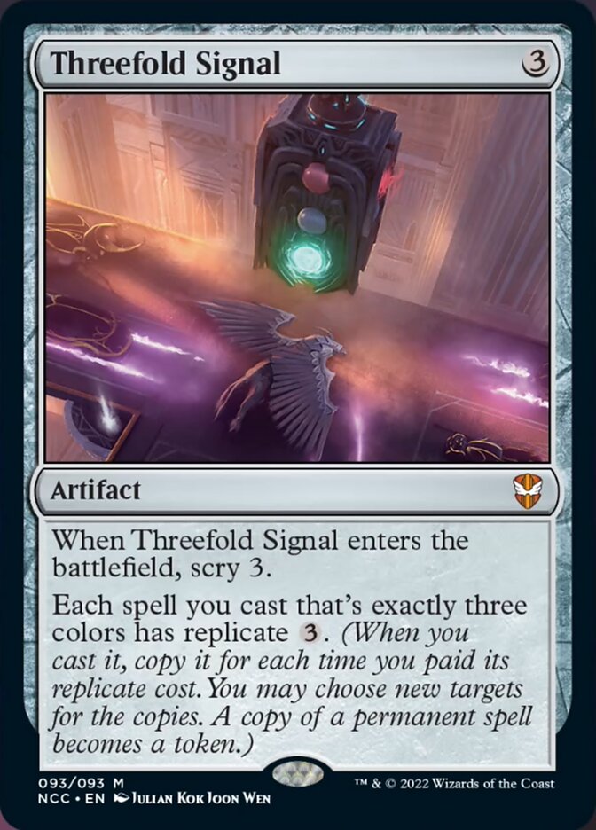 Threefold Signal [Streets of New Capenna Commander] | Nerdhalla Games