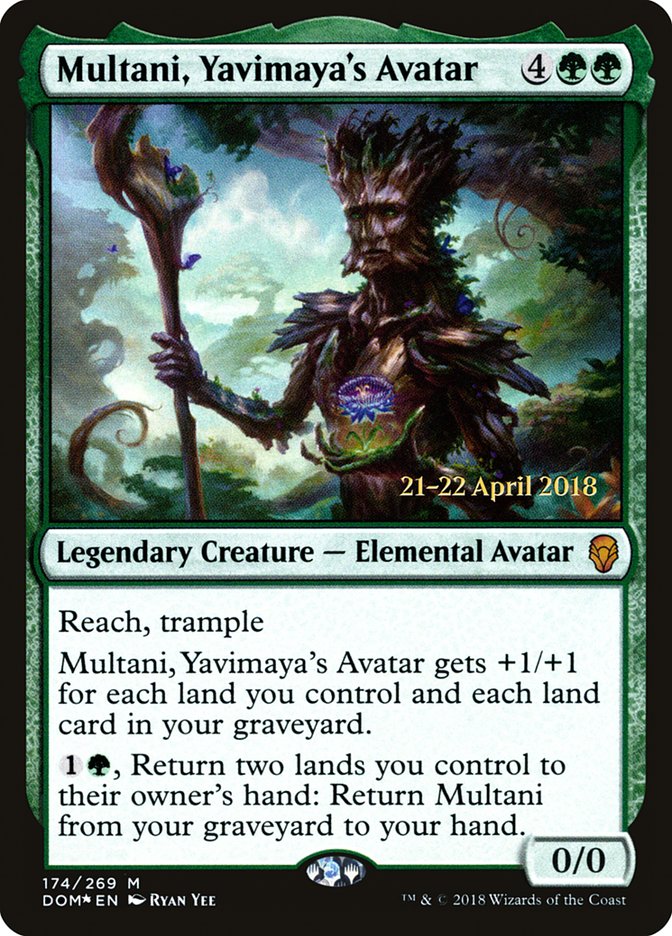 Multani, Yavimaya's Avatar  [Dominaria Prerelease Promos] | Nerdhalla Games