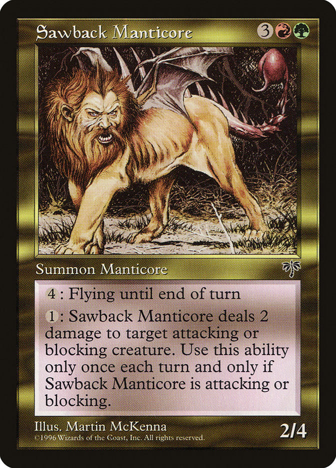 Sawback Manticore [Mirage] | Nerdhalla Games