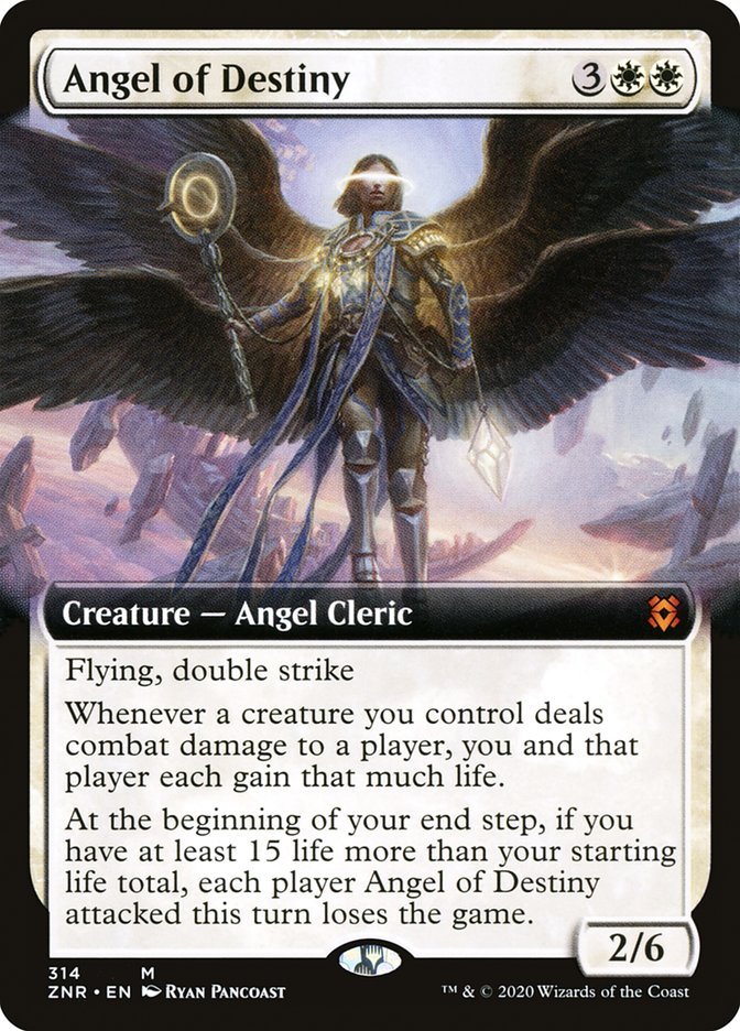 Angel of Destiny (Extended Art) [Zendikar Rising] | Nerdhalla Games