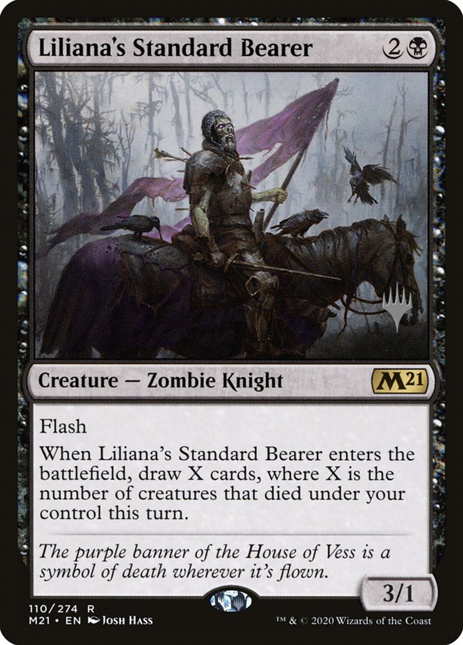 Liliana's Standard Bearer (Promo Pack) [Core Set 2021 Promos] | Nerdhalla Games