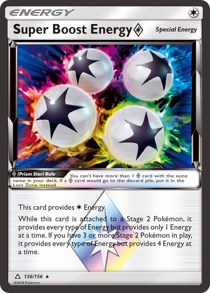 Super Boost Energy (136/156) (Prism Star) [Sun & Moon: Ultra Prism] | Nerdhalla Games