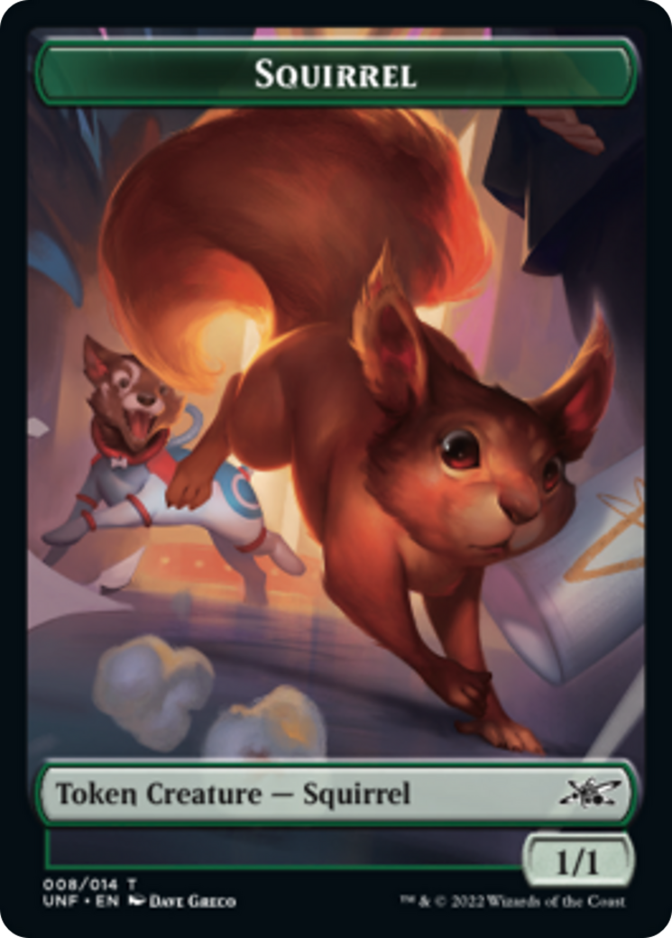 Squirrel // Food (011) Double-sided Token [Unfinity Tokens] | Nerdhalla Games