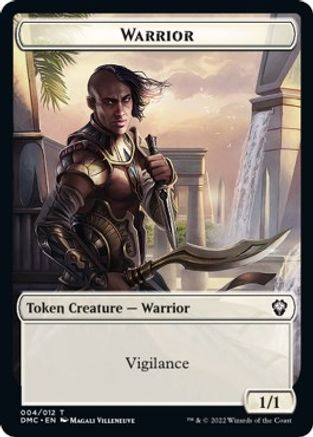 Zombie Knight // Warrior Double-sided Token [Dominaria United Commander Tokens] | Nerdhalla Games