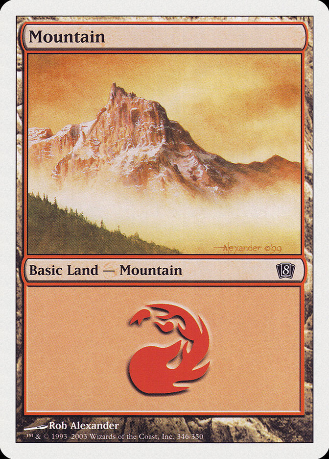 Mountain (346) [Eighth Edition] | Nerdhalla Games