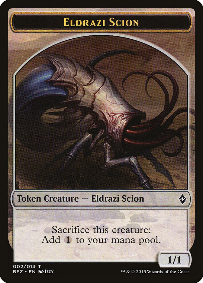 Eldrazi Scion (002/014) [Battle for Zendikar Tokens] | Nerdhalla Games