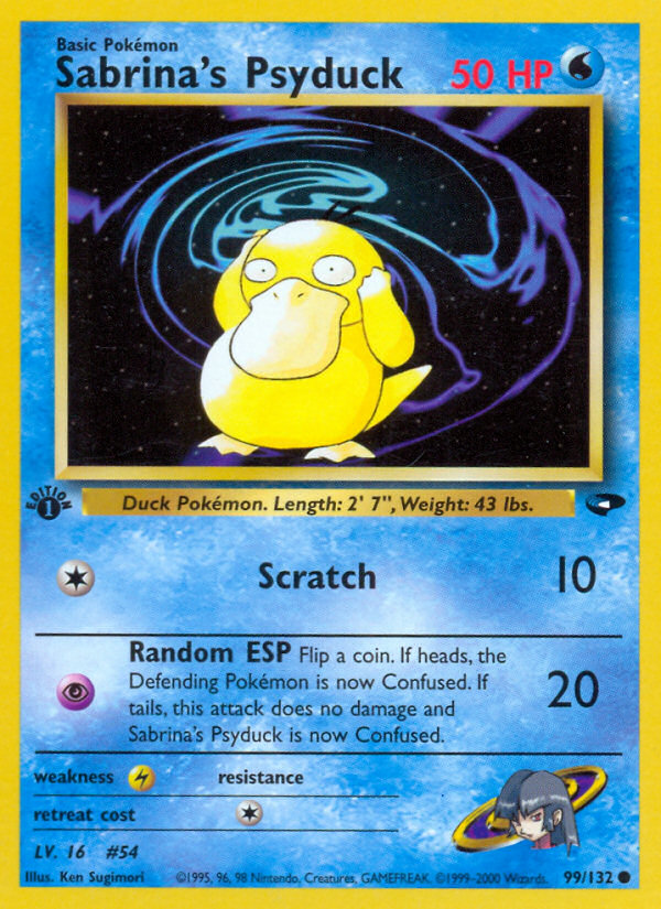 Sabrina's Psyduck (99/132) [Gym Challenge 1st Edition] | Nerdhalla Games