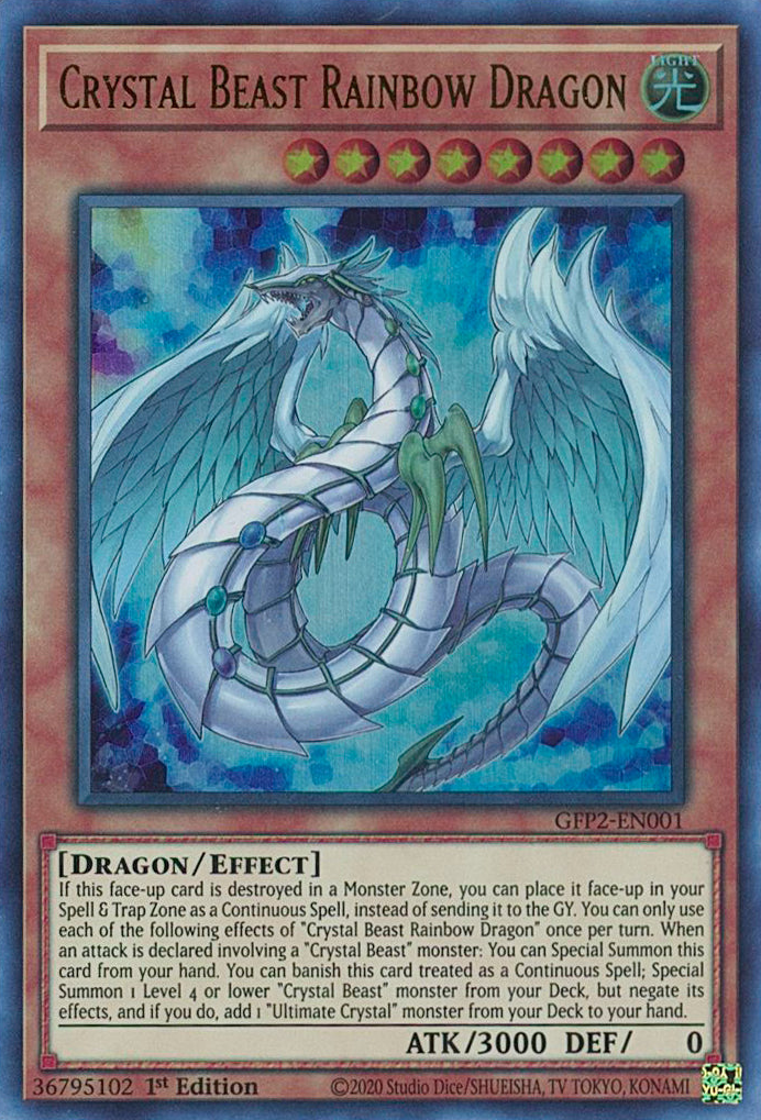 Crystal Beast Rainbow Dragon [GFP2-EN001] Ultra Rare | Nerdhalla Games