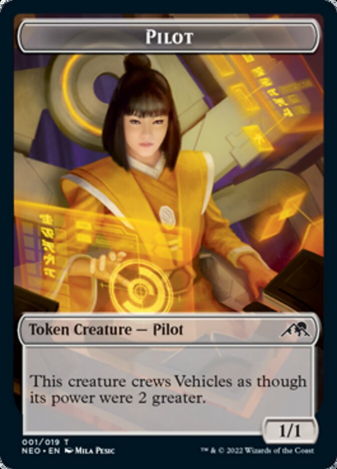 Pilot Token [Kamigawa: Neon Dynasty Tokens] | Nerdhalla Games