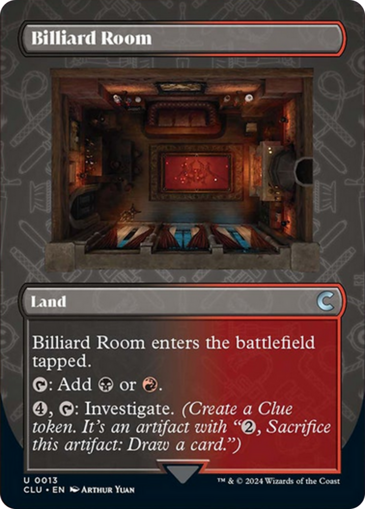 Billiard Room (Borderless) [Ravnica: Clue Edition] | Nerdhalla Games