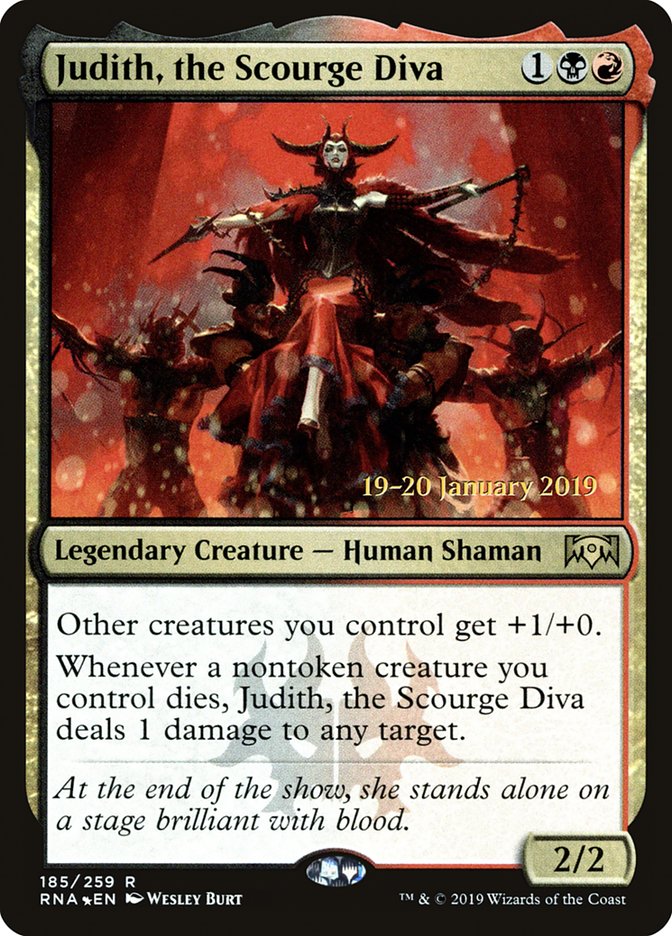 Judith, the Scourge Diva [Ravnica Allegiance Prerelease Promos] | Nerdhalla Games