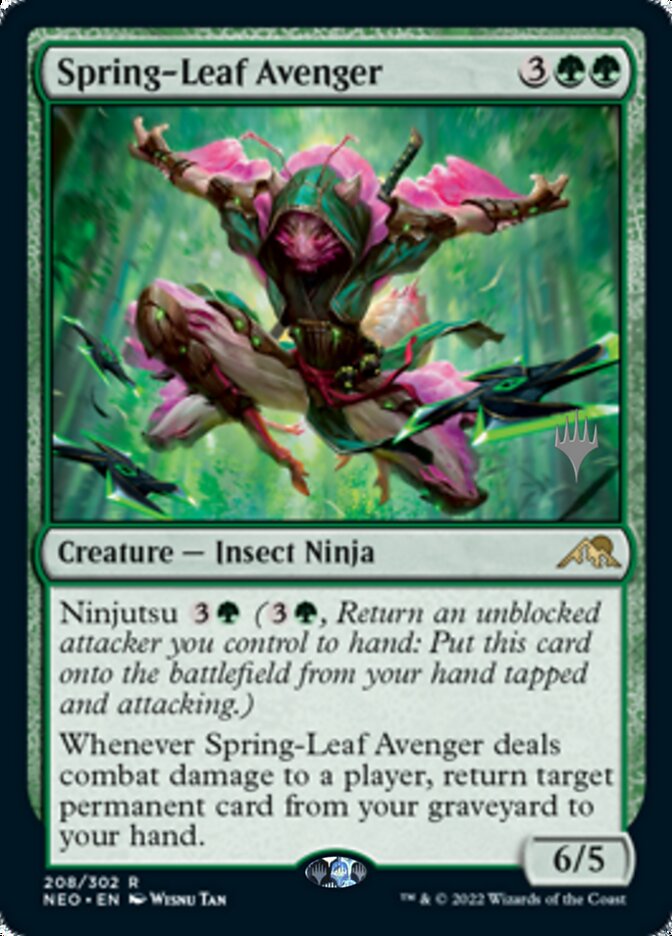 Spring-Leaf Avenger (Promo Pack) [Kamigawa: Neon Dynasty Promos] | Nerdhalla Games