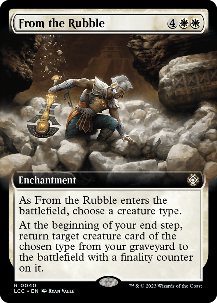 From the Rubble (Extended Art) [The Lost Caverns of Ixalan Commander] | Nerdhalla Games