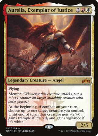 Aurelia, Exemplar of Justice [Guilds of Ravnica Promos] | Nerdhalla Games