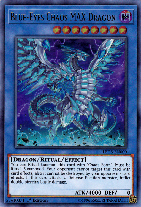 Blue-Eyes Chaos MAX Dragon [LED3-EN000] Ultra Rare | Nerdhalla Games