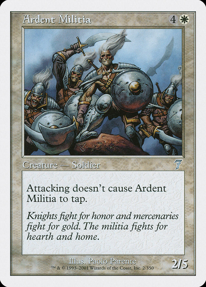 Ardent Militia [Seventh Edition] | Nerdhalla Games