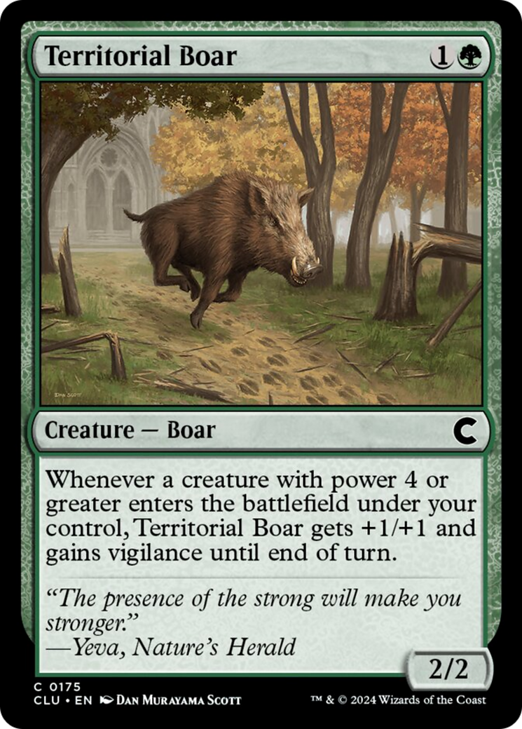 Territorial Boar [Ravnica: Clue Edition] | Nerdhalla Games