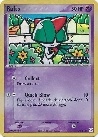 Ralts (81/113) (Stamped) [EX: Delta Species] | Nerdhalla Games