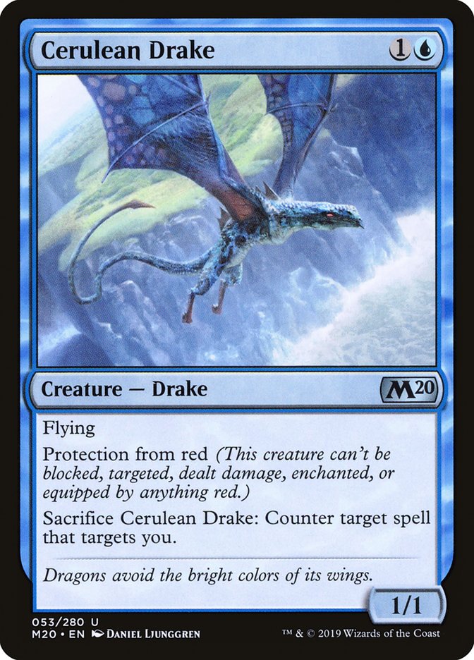 Cerulean Drake [Core Set 2020] | Nerdhalla Games