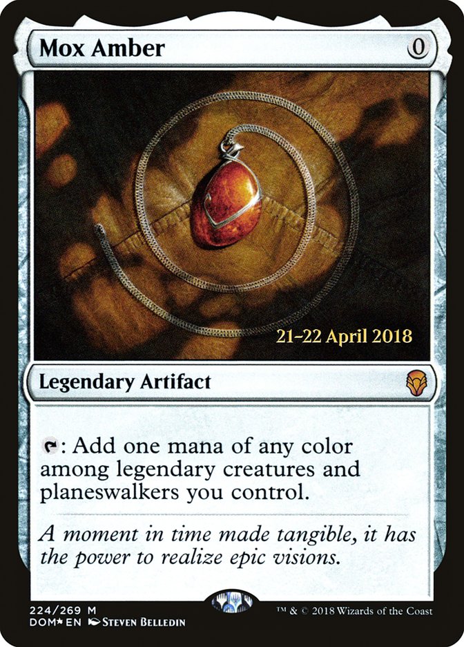 Mox Amber  [Dominaria Prerelease Promos] | Nerdhalla Games