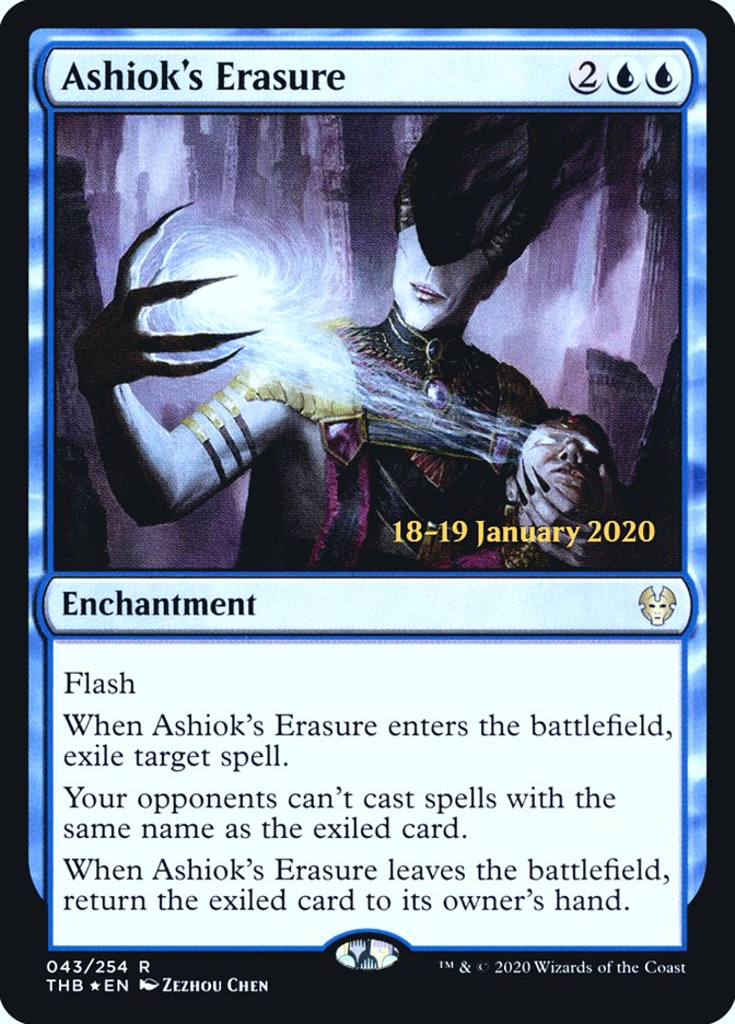 Ashiok's Erasure [Theros Beyond Death Prerelease Promos] | Nerdhalla Games