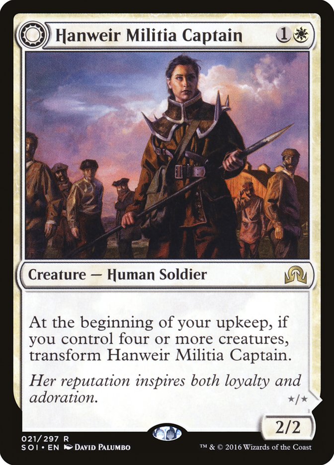 Hanweir Militia Captain // Westvale Cult Leader [Shadows over Innistrad] | Nerdhalla Games