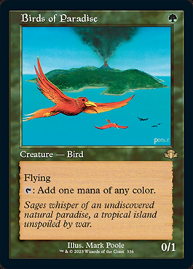 Birds of Paradise (Retro) [Dominaria Remastered] | Nerdhalla Games