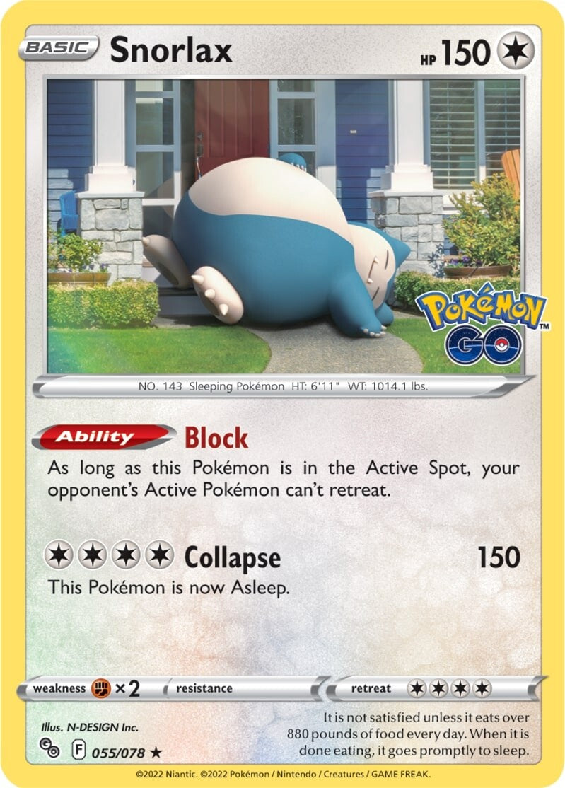 Snorlax (055/078) [Pokémon GO] | Nerdhalla Games