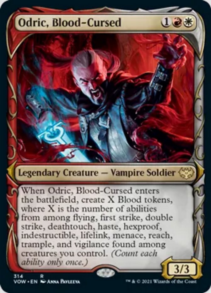 Odric, Blood-Cursed (Showcase Fang Frame) [Innistrad: Crimson Vow] | Nerdhalla Games