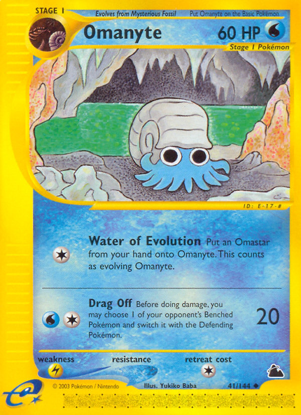 Omanyte (41/144) [Skyridge] | Nerdhalla Games