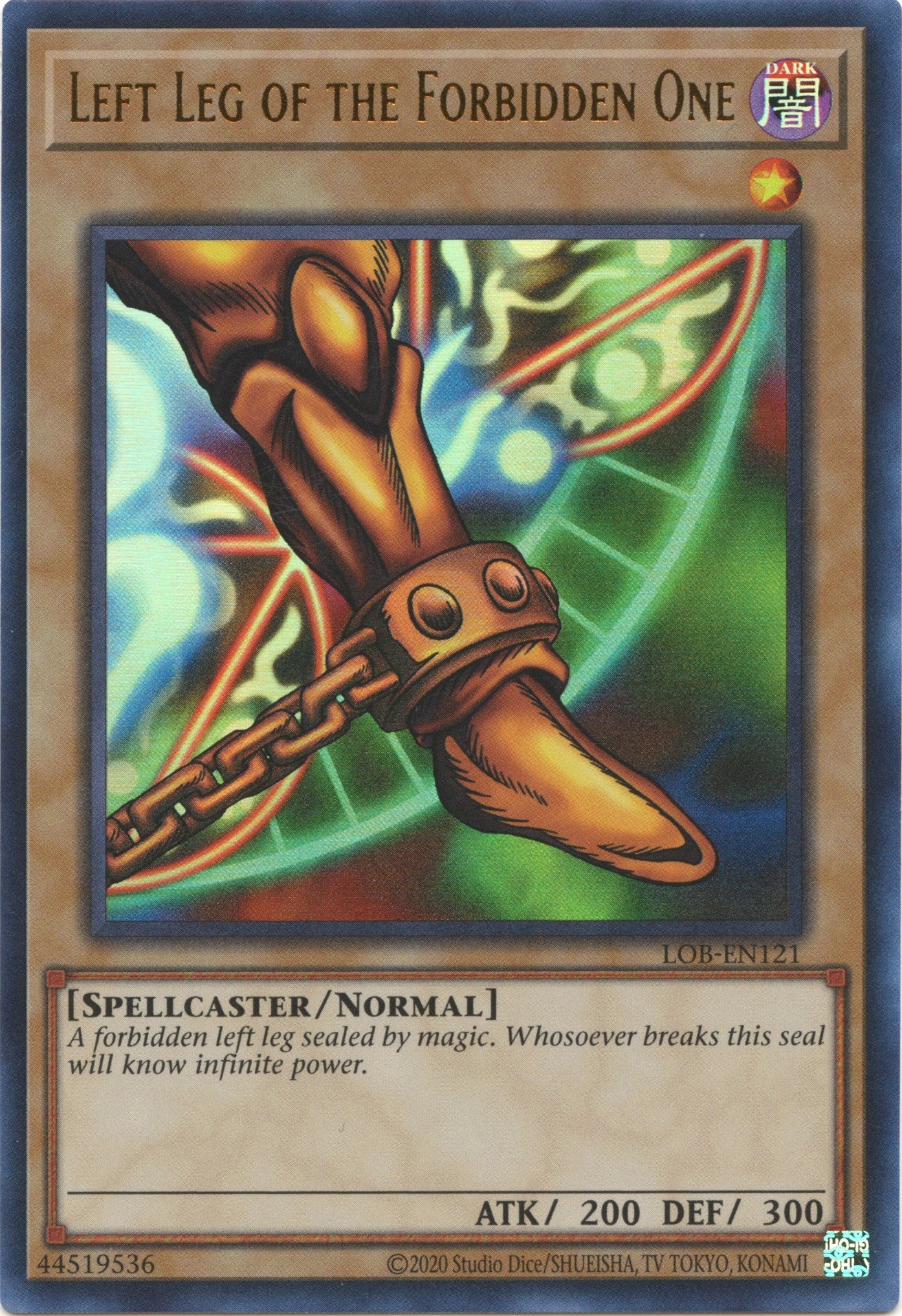 Left Leg of the Forbidden One (25th Anniversary) [LOB-EN121] Ultra Rare | Nerdhalla Games