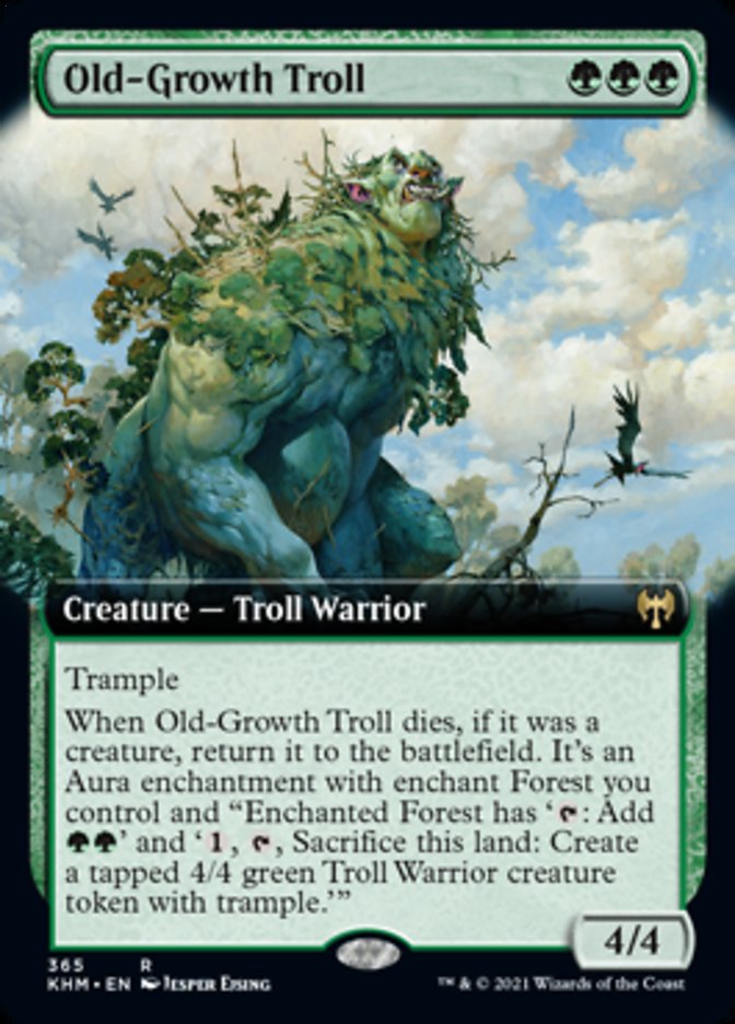 Old-Growth Troll (Extended Art) [Kaldheim] | Nerdhalla Games