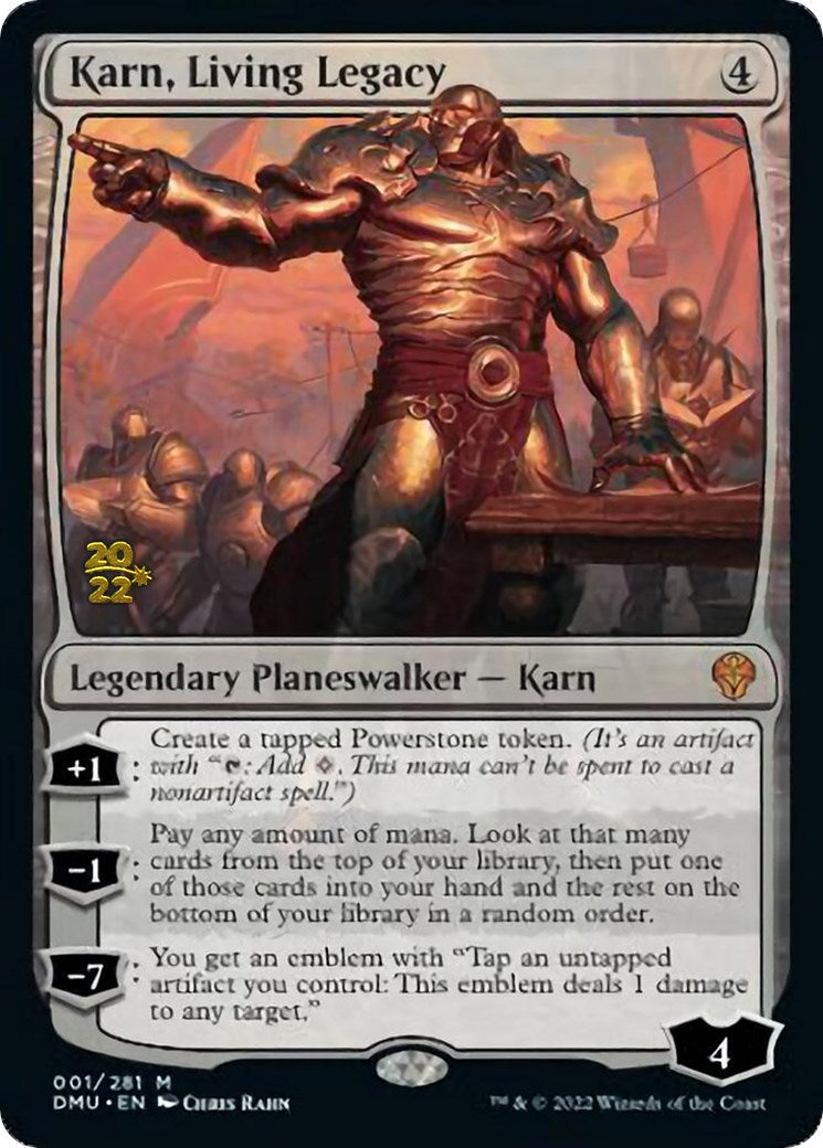 Karn, Living Legacy [Dominaria United Prerelease Promos] | Nerdhalla Games