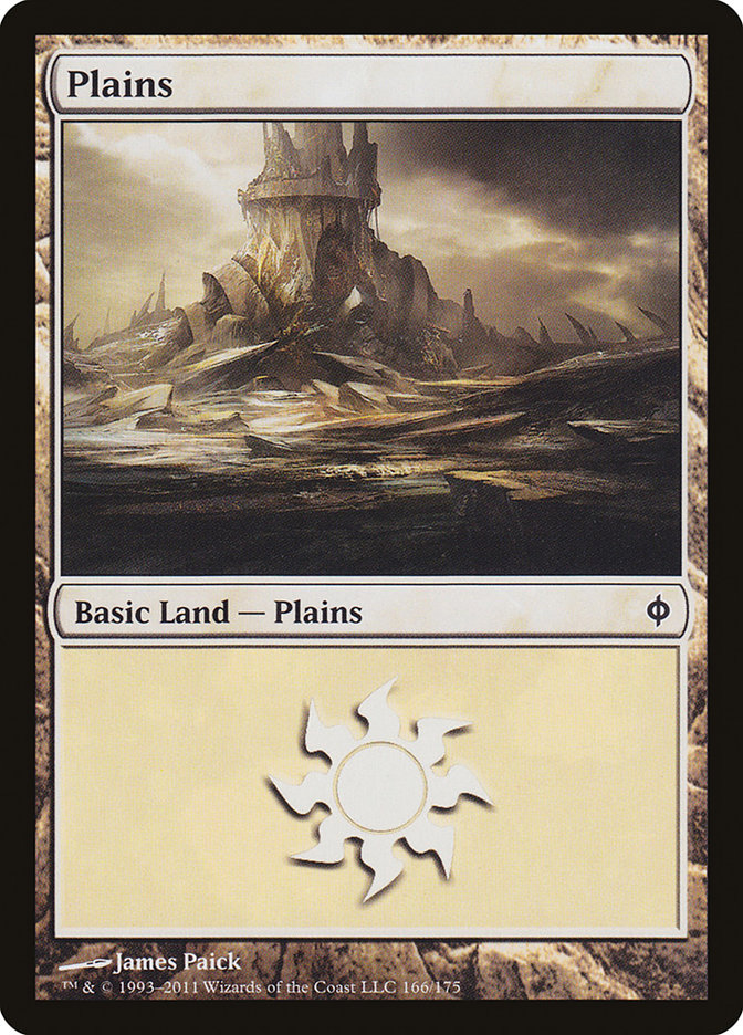 Plains (166) [New Phyrexia] | Nerdhalla Games