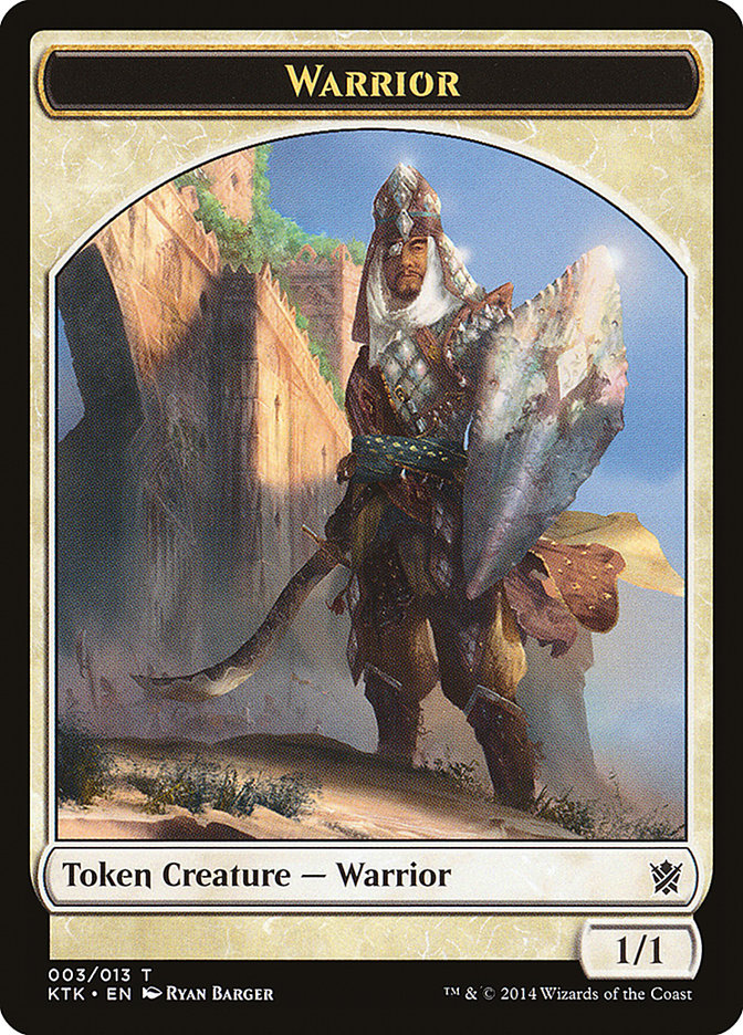 Warrior (003/013) [Khans of Tarkir Tokens] | Nerdhalla Games