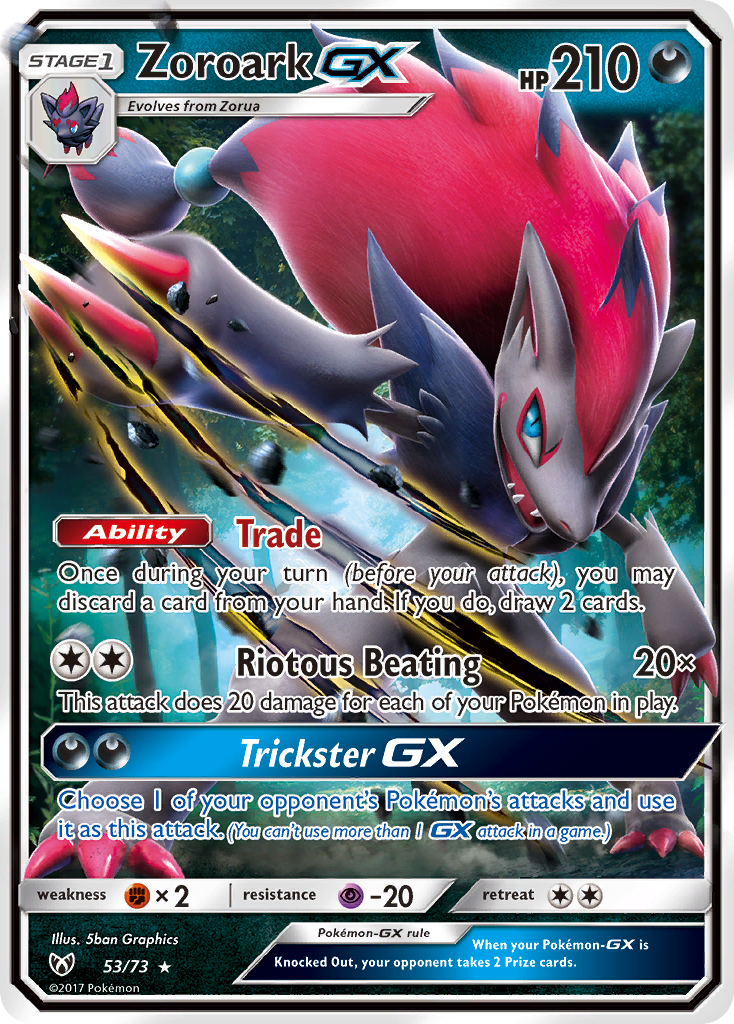 Zoroark GX (53/73) [Sun & Moon: Shining Legends] | Nerdhalla Games