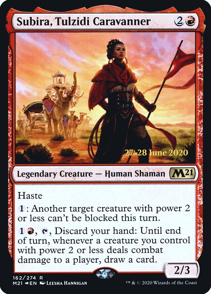 Subira, Tulzidi Caravanner  [Core Set 2021 Prerelease Promos] | Nerdhalla Games