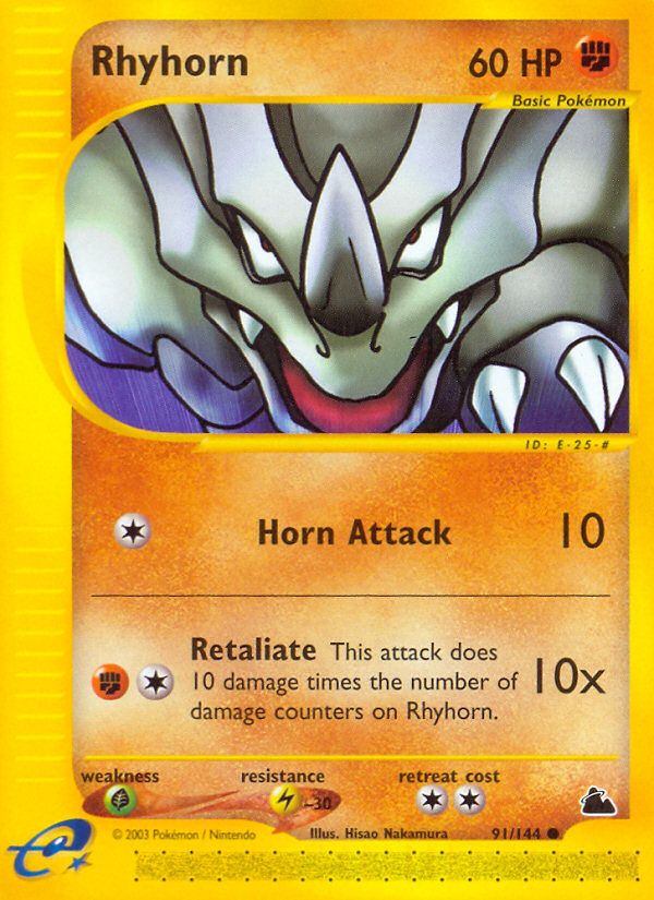 Rhyhorn (91/144) [Skyridge] | Nerdhalla Games