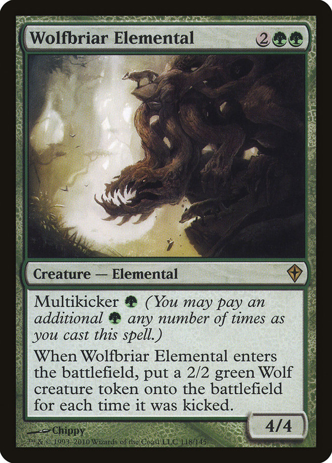 Wolfbriar Elemental [Worldwake] | Nerdhalla Games