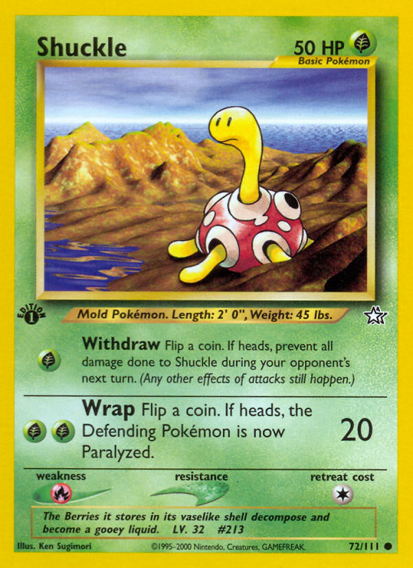 Shuckle (72/111) [Neo Genesis 1st Edition] | Nerdhalla Games