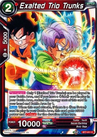 Exalted Trio Trunks [BT7-011] | Nerdhalla Games