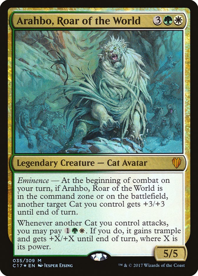 Arahbo, Roar of the World [Commander 2017] | Nerdhalla Games