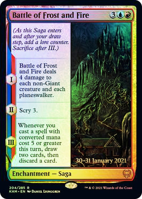 Battle of Frost and Fire [Kaldheim Prerelease Promos] | Nerdhalla Games