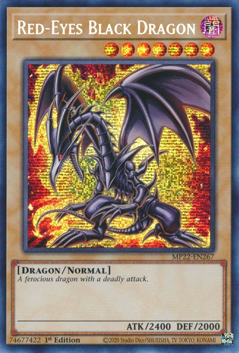 Red-Eyes Black Dragon [MP22-EN267] Prismatic Secret Rare | Nerdhalla Games