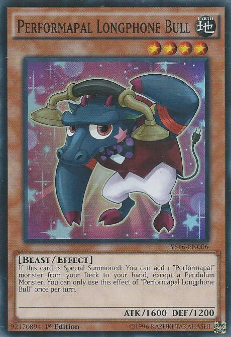 Performapal Longphone Bull [YS16-EN006] Super Rare | Nerdhalla Games