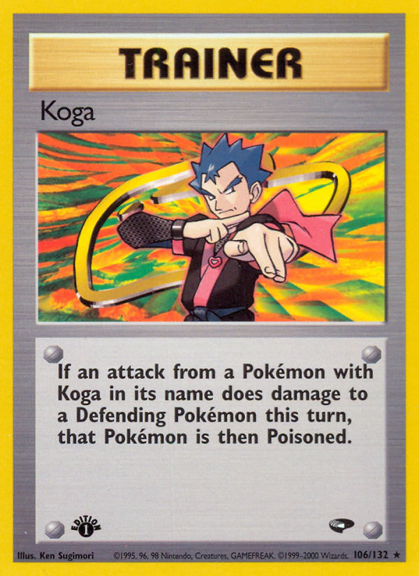 Koga (106/132) [Gym Challenge 1st Edition] | Nerdhalla Games