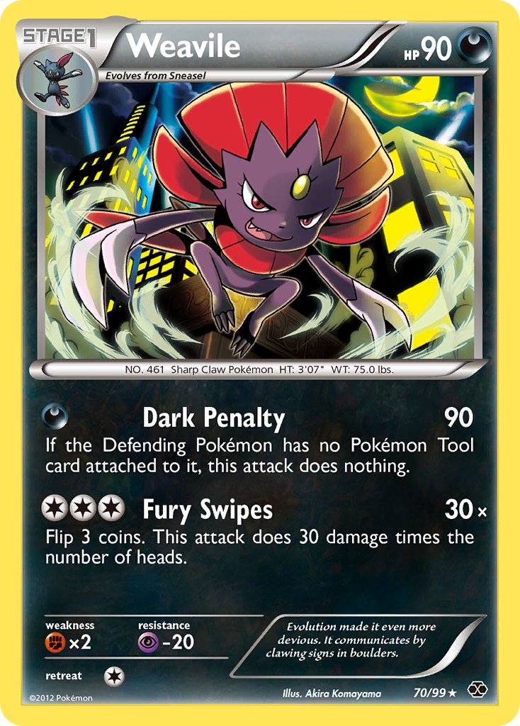 Weavile (70/99) [Black & White: Next Destinies] | Nerdhalla Games