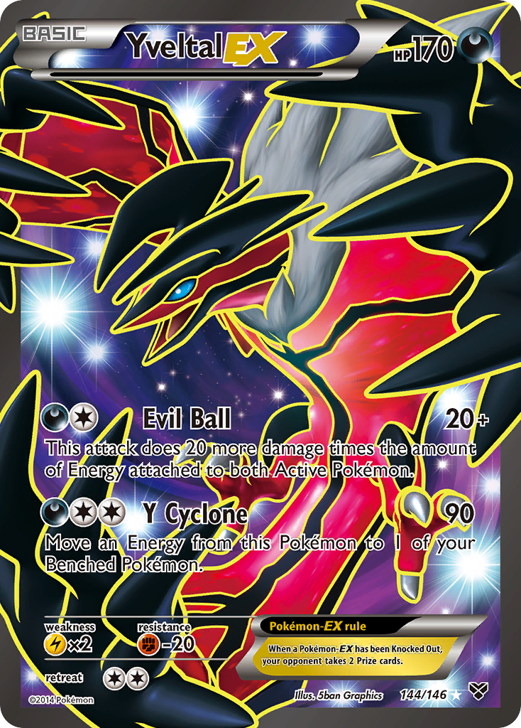 Yveltal EX (144/146) [XY: Base Set] | Nerdhalla Games