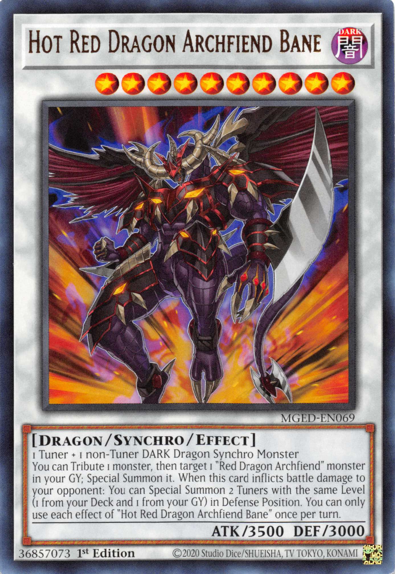 Hot Red Dragon Archfiend Bane [MGED-EN069] Rare | Nerdhalla Games